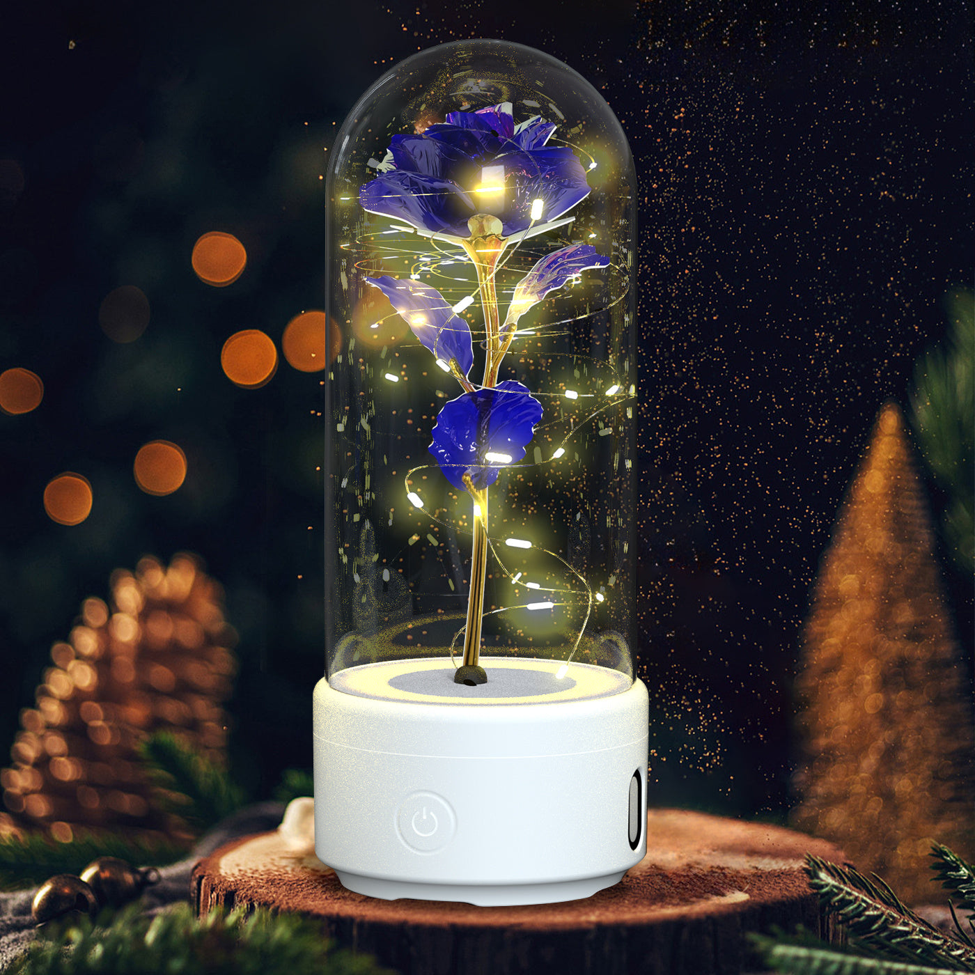 Hot Sale - Everlasting Rose LED Night Light Bluetooth Speaker