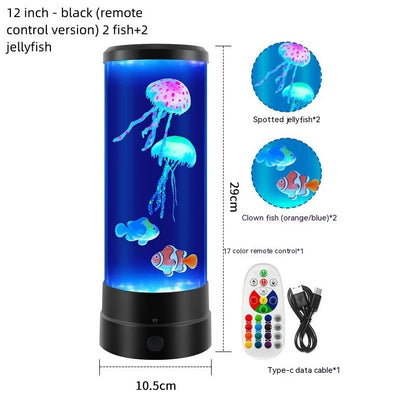 Jellyfish Lamp USB-Relaxing LED Night Light