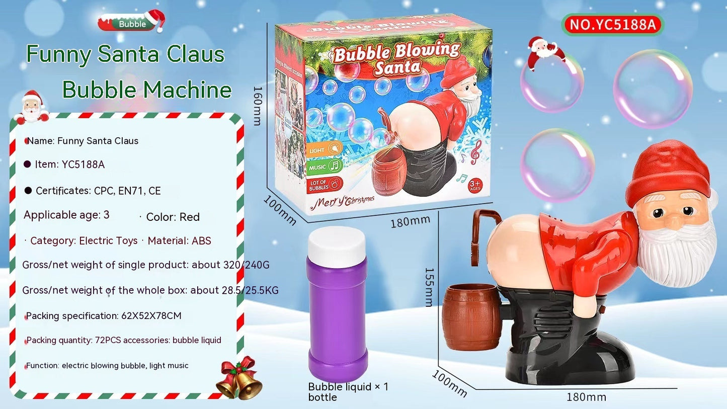 Funny Santa Bubble Blowing Machine