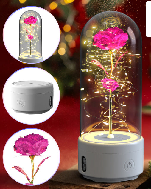 Hot Sale - Everlasting Rose LED Night Light Bluetooth Speaker