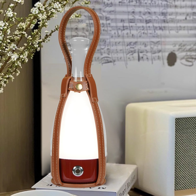 Wine bottle lamp