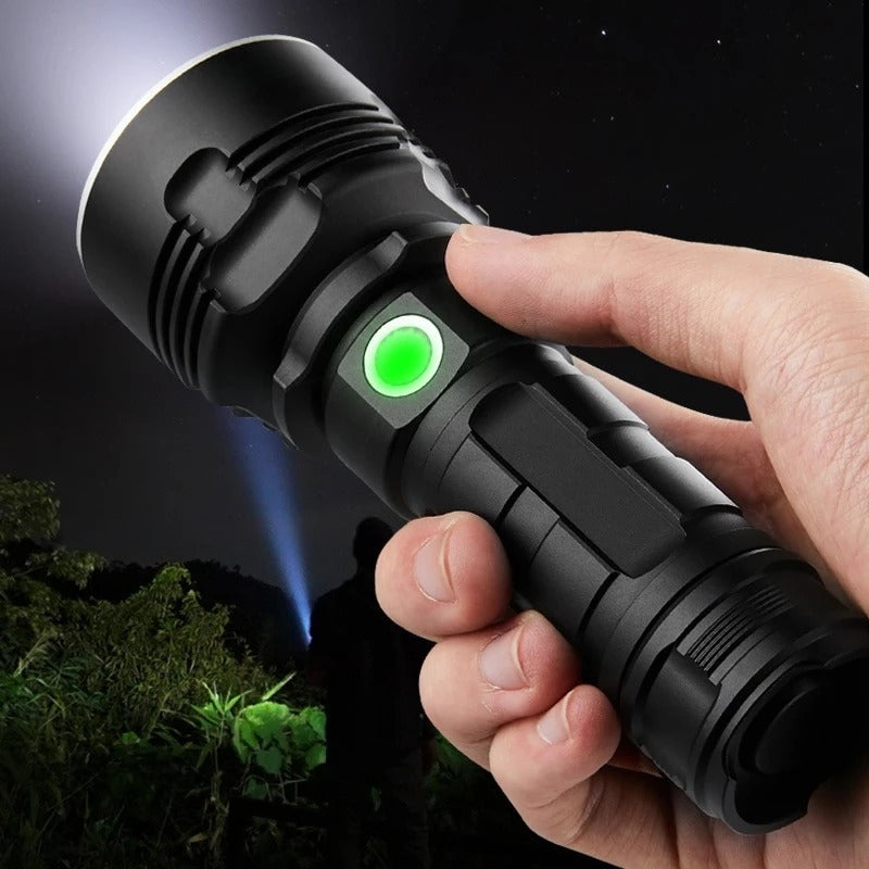 Strong Flashlight Focusing Led  Light Rechargeable Super Bright LED Outdoor Xenon Lamp