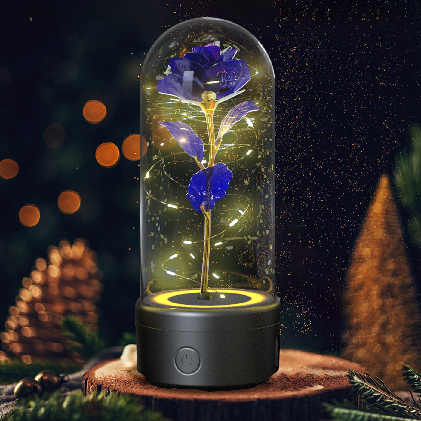 Hot Sale - Everlasting Rose LED Night Light Bluetooth Speaker