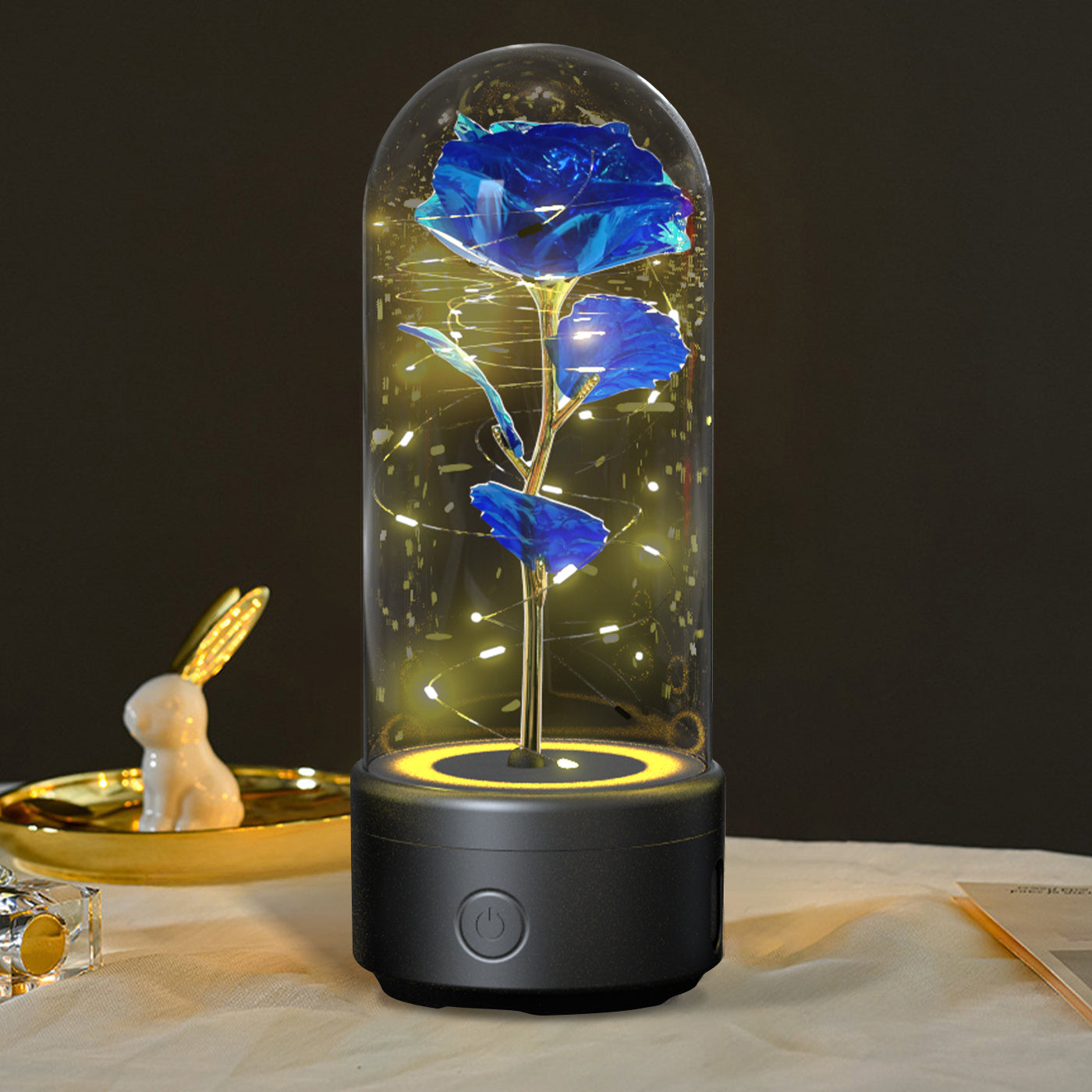 Hot Sale - Everlasting Rose LED Night Light Bluetooth Speaker