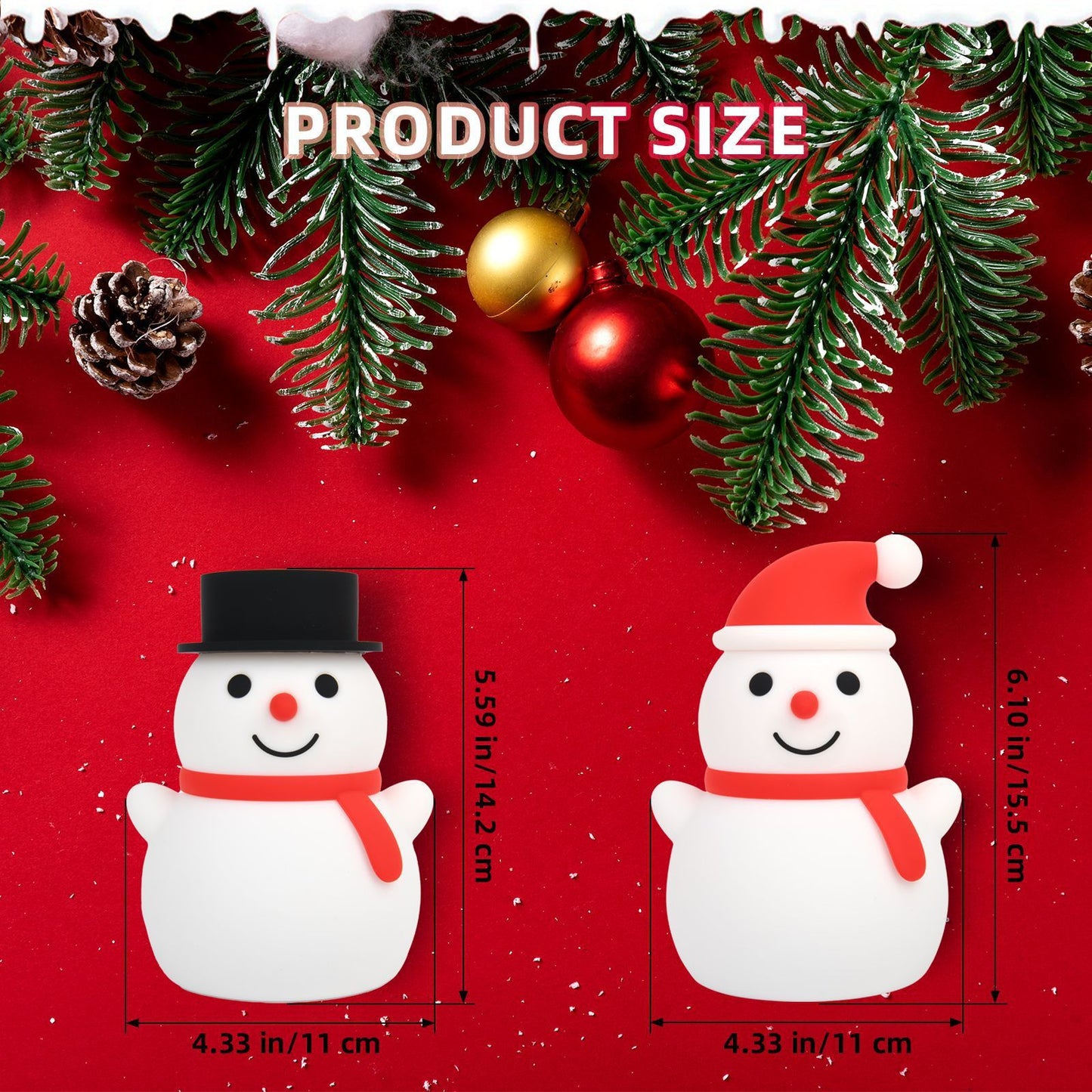 Christmas Ice Man Silicone Pat Lamp Remote Control Ambience Light