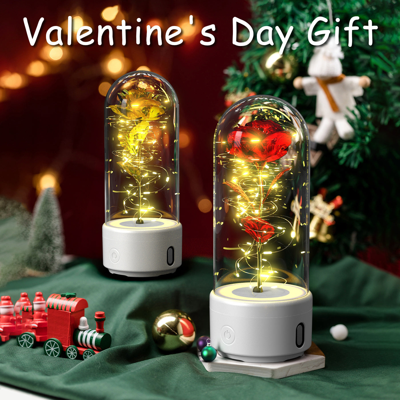 Hot Sale - Everlasting Rose LED Night Light Bluetooth Speaker