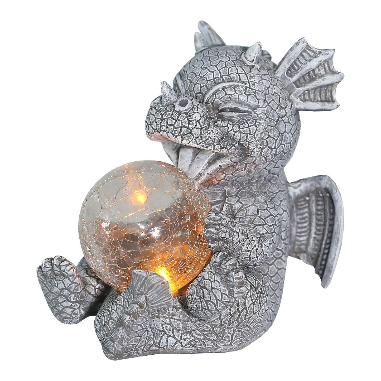 Wings Dragon Holding Light Solar Light-emitting Courtyard Outdoor Decoration