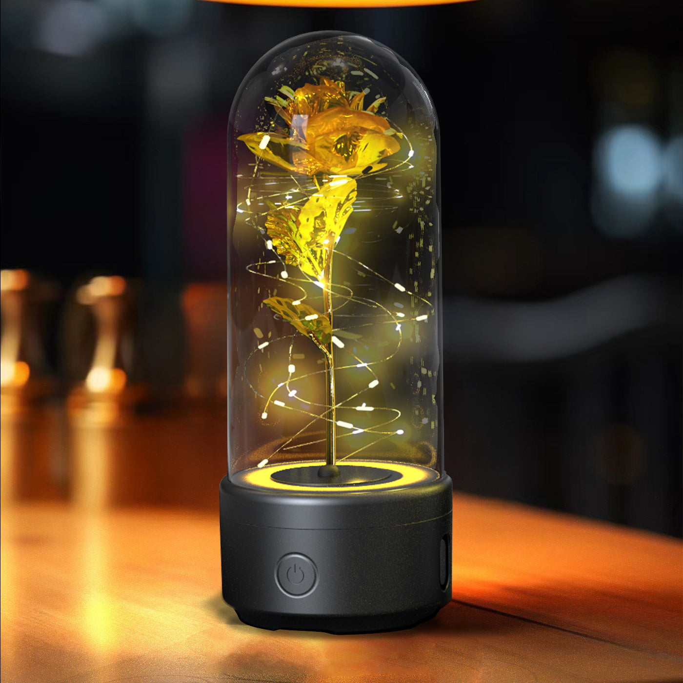 Hot Sale - Everlasting Rose LED Night Light Bluetooth Speaker