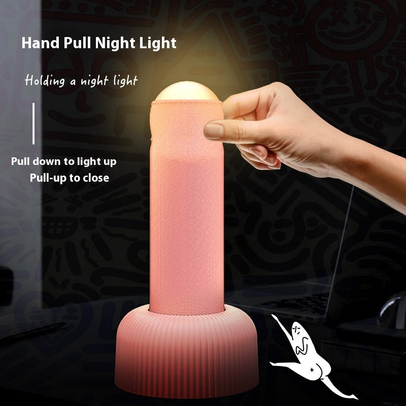 Creative Handheld Night Light Original Design LED Beads Interesting Way Of Switching On And Off Has A Base For Placing On Table