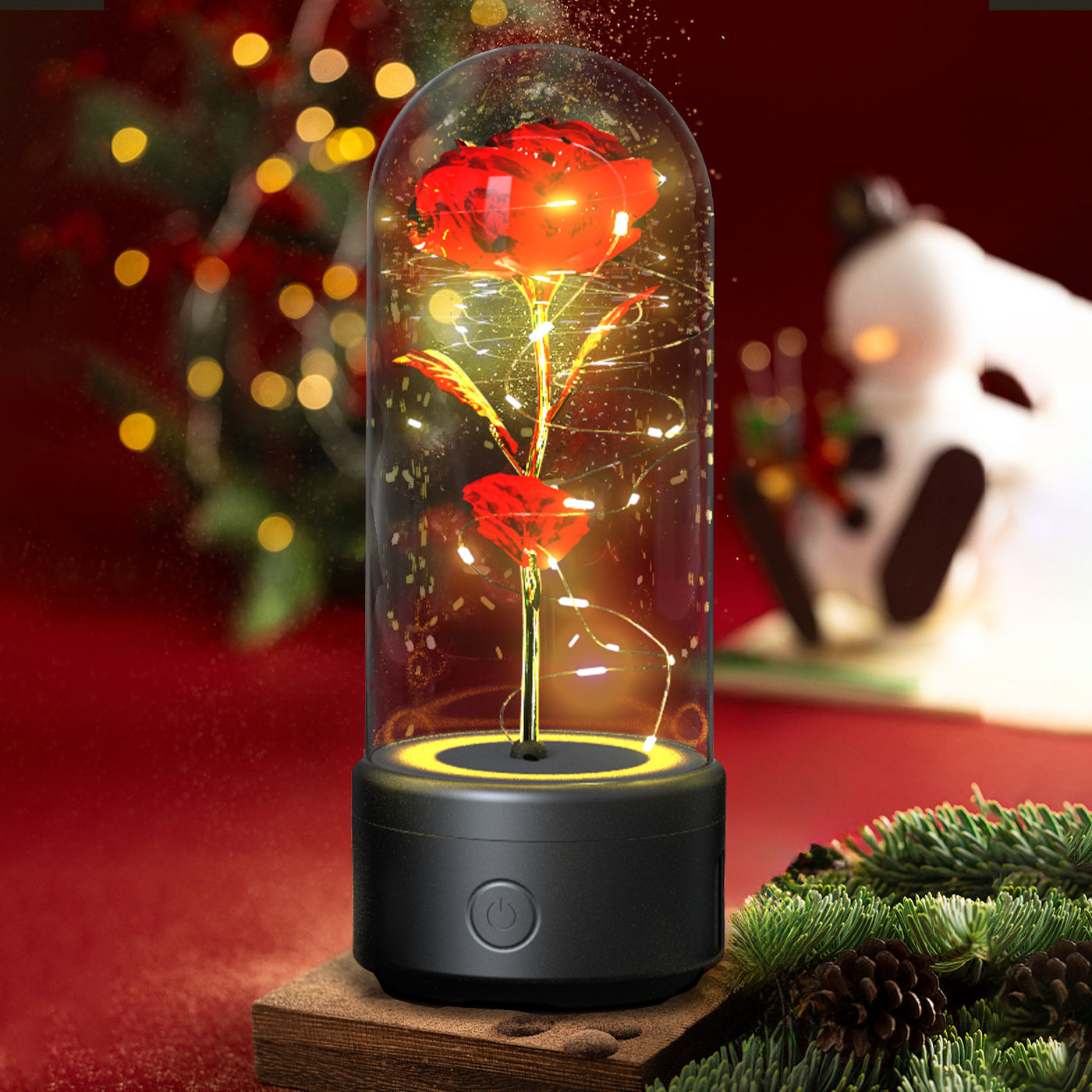 Hot Sale - Everlasting Rose LED Night Light Bluetooth Speaker