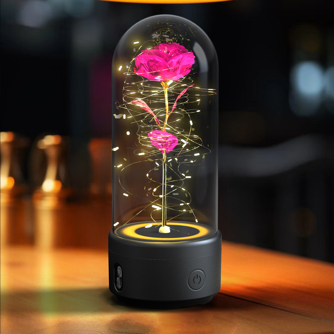 Hot Sale - Everlasting Rose LED Night Light Bluetooth Speaker