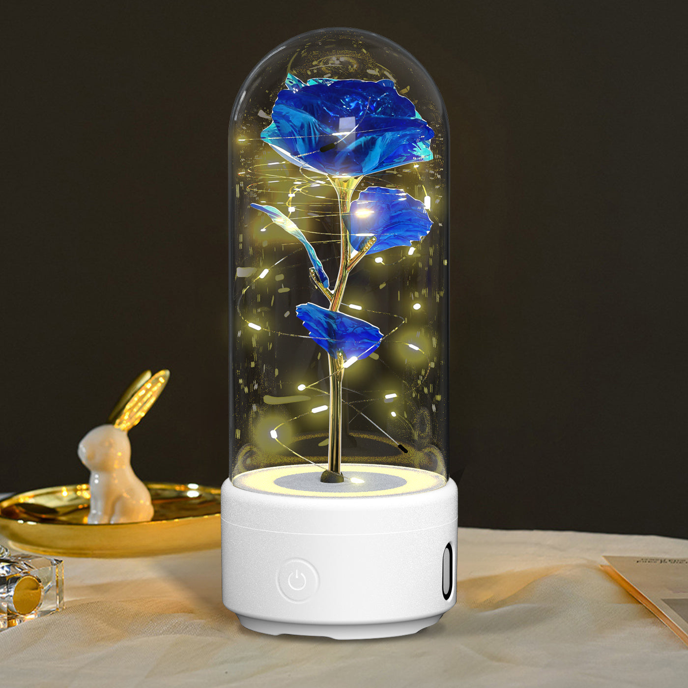 Hot Sale - Everlasting Rose LED Night Light Bluetooth Speaker