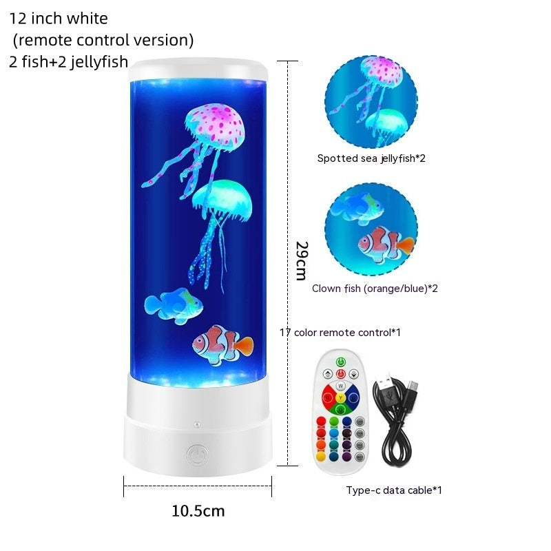 Jellyfish Lamp USB-Relaxing LED Night Light