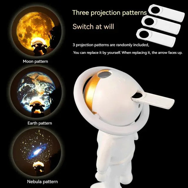 Astronaut starry sky projection lamp