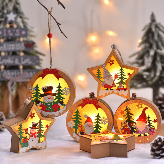 Christmas New Decoration LED Light-emitting Christmas Tree Pendant