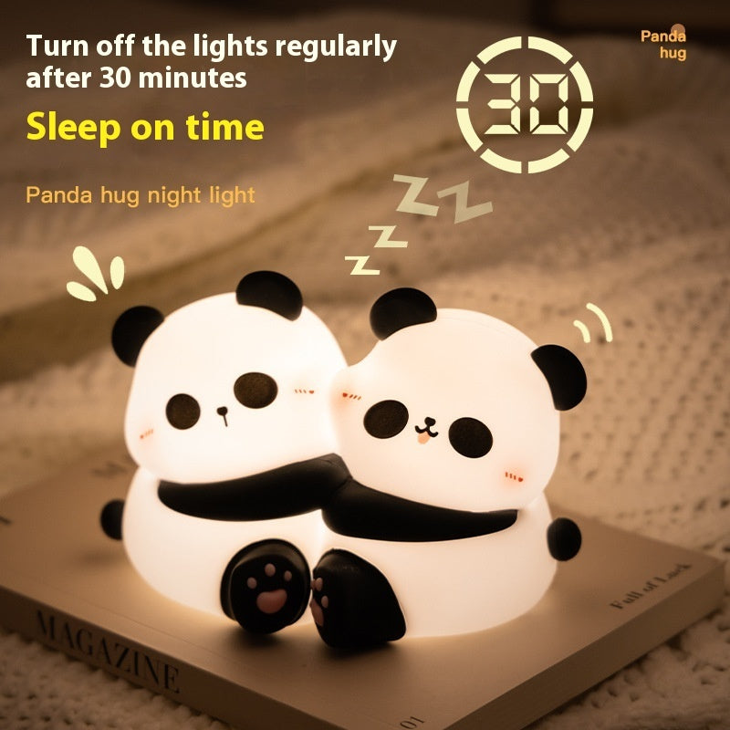 Panda Hug Small Night Lamp LED Desktop Decoration Night Light