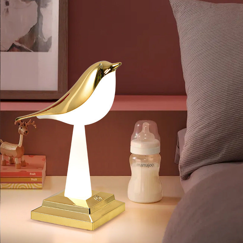 Bedroom Bedside Bird Square Night Light Charging Touch