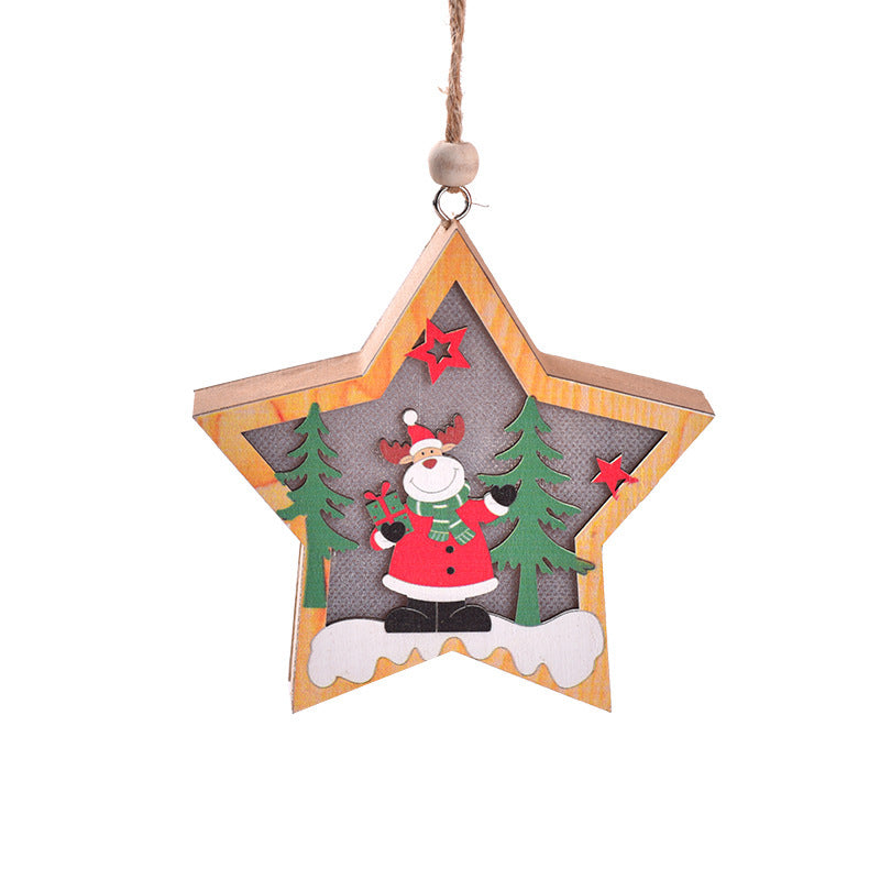 Christmas New Decoration LED Light-emitting Christmas Tree Pendant