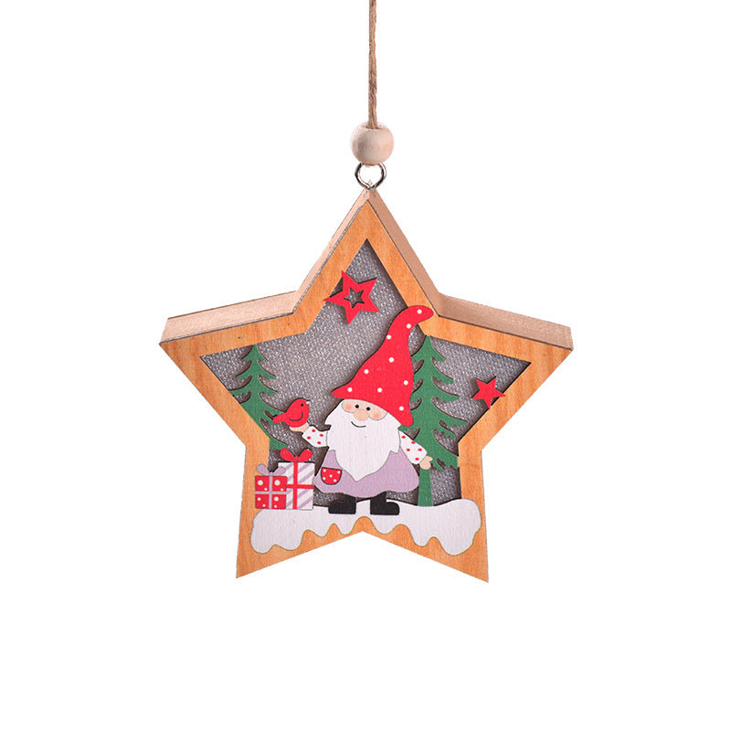 Christmas New Decoration LED Light-emitting Christmas Tree Pendant