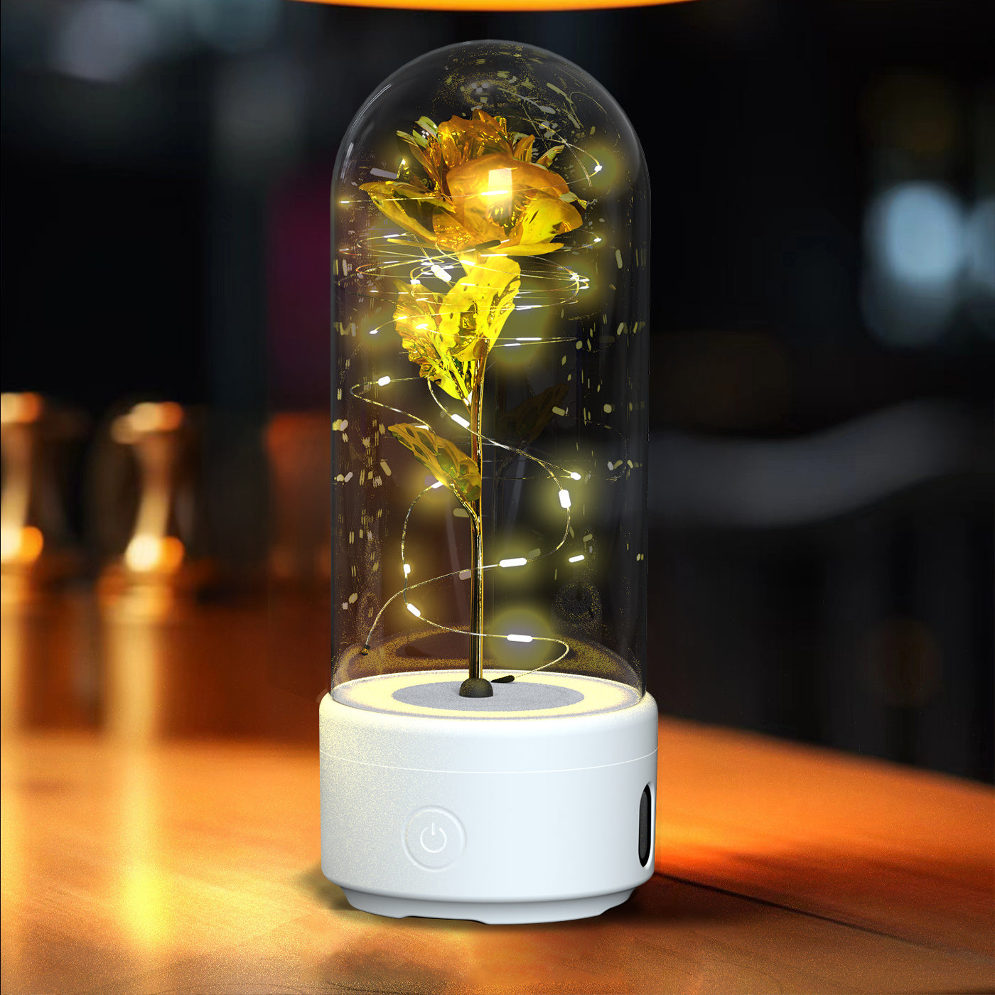 Hot Sale - Everlasting Rose LED Night Light Bluetooth Speaker