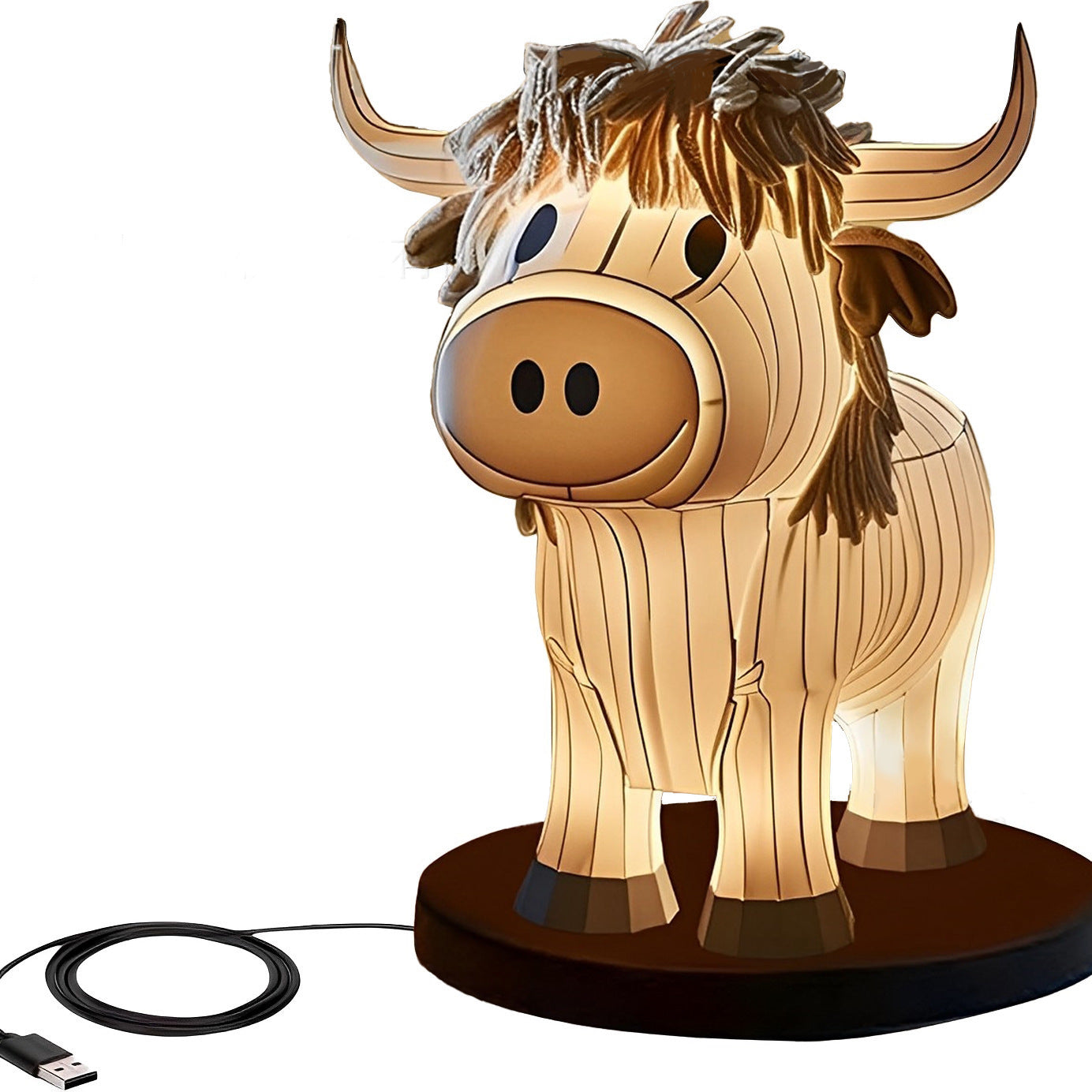 Home Cow Table Lamp Fun Cow Small Night Lamp